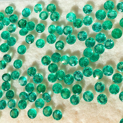 Round Cut Genuine Natural Emerald Gemstone