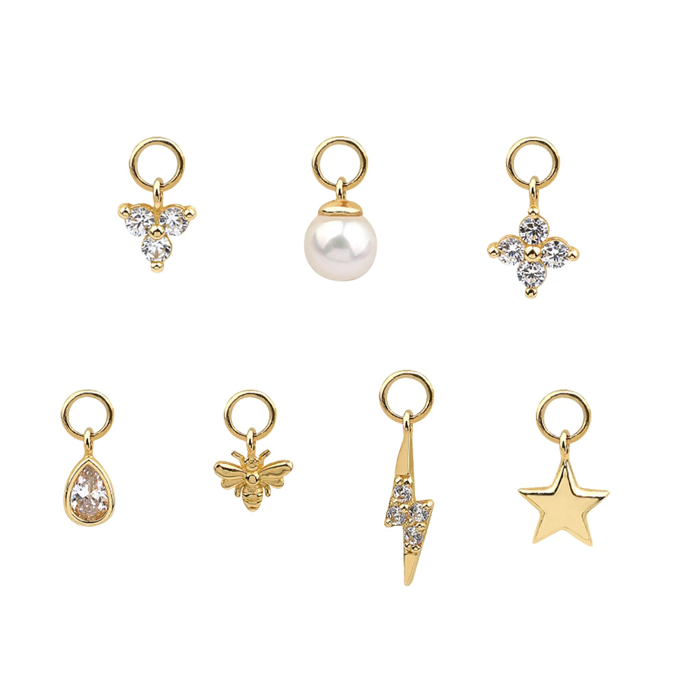 Hoop Navel Belly Button Ring Charms and Pendants